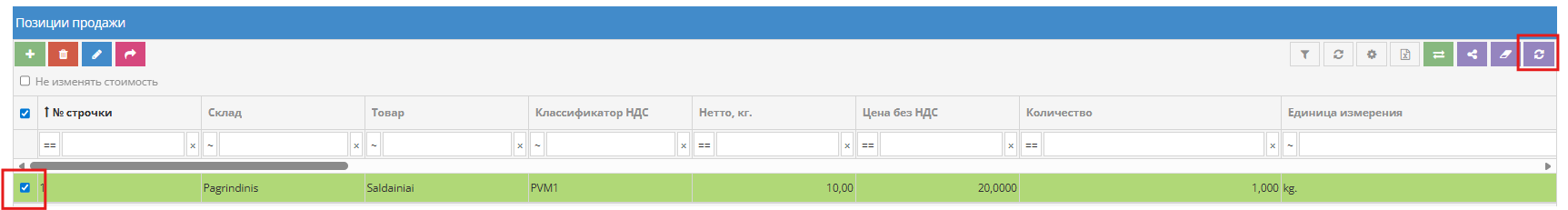Intrastato ataskaitos šablono pasirinkimas
